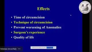 Pre- circumcision Penile Examination - Professor sherif shehata