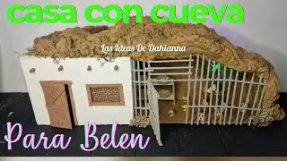 HOUSE WITH CAVE FOR A NATIVITY SCENE OR MANGER #CHICKENCOOP #NATIVITYCAVE