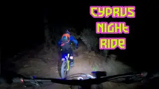 Cyprus MTB night ride on JOE'S BENCH trail