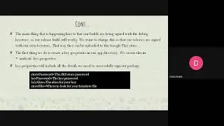 Signing an Android application