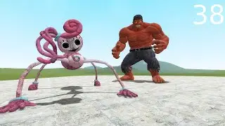 NEW MOMMY LONG LEGS VS RED HULK in Garry's Mod!