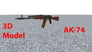 Советское оружие (АК-74) 3D Модель