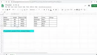 IF Function in Google Sheets