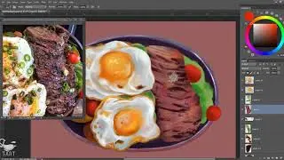 beefsteak opla - Digital painting -  timelapse