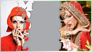 Transparent Text Effect in CorelDraw | Text Mask Poster | Letter Portrait