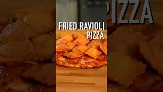 Fried Ravioli Pizza 🍕 #shorts