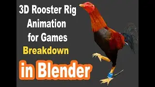 3d Rooster Rig in Blender