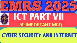 EMRS 2025! CYBER SECURITY AND INTERNET 50 IMPORTANT MCQ🤩