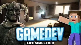 СОЗДАЛ СВОЙ МАЙНКРАФТ И СКАЙРИМ НА НОВОЙ РАБОТЕ | GameDev Life Simulator (Первый взгляд)