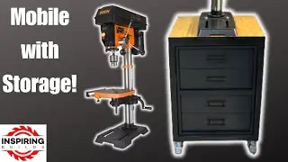 DIY Mobile Drill Press Stand with Drawers