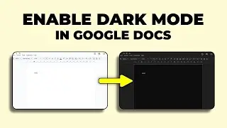 How to Enable Dark Mode in Google Docs in PC