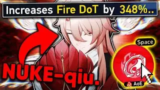 I gave Jiaoqiu 348% DoT Damage and he became a god tier DPS. - Honkai: Star Rail