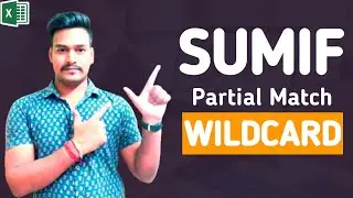 How to Use SUMIF with Partial Match and Wildcards in Excel | SUMIF formula with wild card character📊