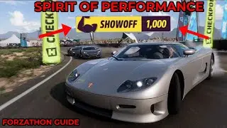 Forza Horizon 5 - Forzathon Guide - Spirit Of Performance - SHOW OFF SKILL Guide - Koenigsegg CC8S