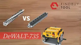 Helical cutterhead VS Straight cutterhead (DEWALT 735)