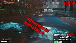 Lenovo IdeaPad Gaming 3 R5 4600H 2x8GB GTX1650Ti Cyberpunk 2077