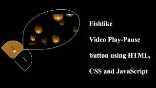 Video play pause button by using html CSS and JavaScript 
