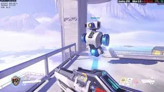 Wine Esync 3.13 + DxVk 0.64 - Overwatch EPIC Quality - Practice Range - Linux - Nvenc