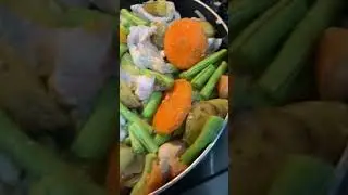 Cooking for dinner/shorts