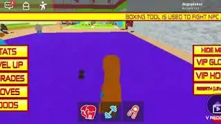 Играю в роблокс на карте Boxing Simulator