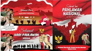 Desain Spanduk dan Banner Hari Pahlawan Free cdr CorelDraw