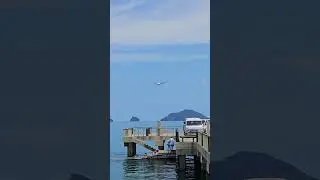 Low Landing Over The Beach of El Nido in The Philippines From a ATR-42 of Airswift #shorts #stunning
