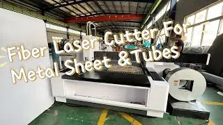 Fiber laser cutting machine for metal sheet and tubes