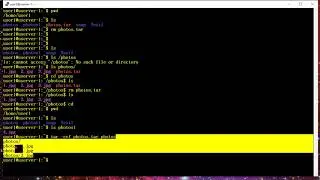 Ubuntu Command Line - Creating & Extracting Tarballs In from the Command Line
