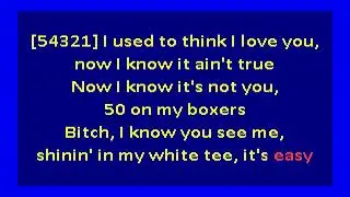 lil peep & yung bruh -  white tee (karaoke)