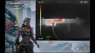 LWC  OC cooler 2.0 + direct air duct  thermal camera visualized