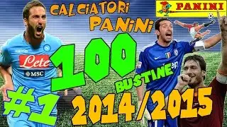 ★NOVITA'★ Apertura 100 Bustine Calciatori Panini 2014/2015 [1/10]