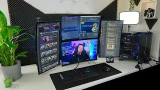 My new monitor setup! HUANUO monitor mounts tested