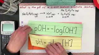 Calculate the pH of Basic Salts (sodium acetate and potassium cyanide)