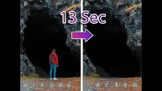 Remove People in photos with 13 seconds in Photoshop #Shorts