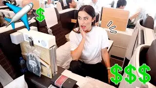 ASÍ es VIAJAR en PRIMERA CLASE (PROBAMOS un VUELO de 5.000€!!)✈️💶 | Familia Coquetes