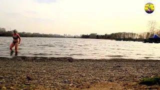Быстрый темп закаливания и плавания на оз.Красном "Суворовцами"г.Кемерово.вода 8С.5.05.17г