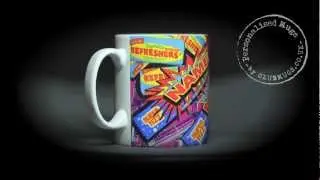 Personalised Retro Chewy Groovy Mug