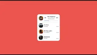 Music Player Widget | Mind-Blowing Codepen #96 