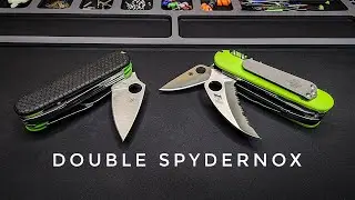Double Spyderco blades on a Swiss Army Knife - YES!