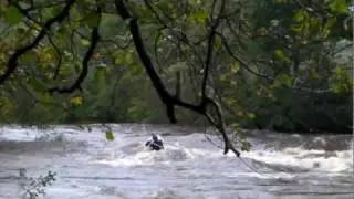 canoe paddle snaps going over a dam river ayr