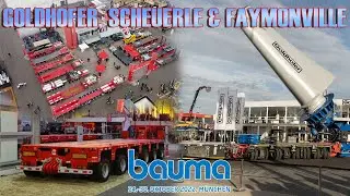 Goldhofer, SCHEUERLE and Faymonville at Bauma 22