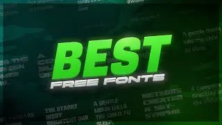 BEST FREE FONTS FOR GFX DESIGN [FREE FONTS FOR COMMERCIAL USE] [2024]