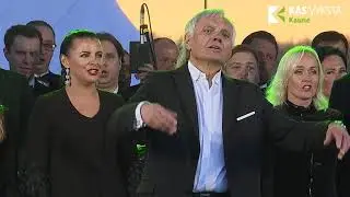 Tautiška giesmė, lėktuvų-akrobatų triukai, THE ROOP koncertas Zapyškyje