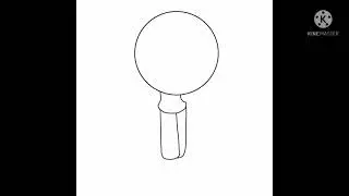 Drawing bubble kawaii