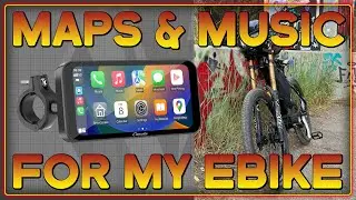Music and Maps on my Ebike with Carpuride w603 featuring Apple Carplay and Android Auto
