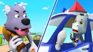 Police Cartoon: Big Bad Wolf | Play Safe Song, Learn Colors | Nursery Rhymes | Kids Songs | BabyBus