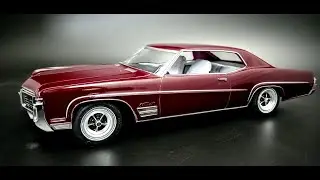 1970 Buick Wildcat 455 V8 Hardtop 1/25 Scale Model Kit Build How To Assemble Paint Decal Interior