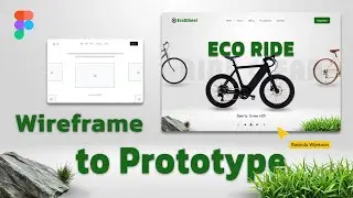 Modern Bike Store Website UI Design Tutorial | Wireframe to Animated Prototype in Figma
