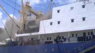 Пожар на судне "Олег Найденов"