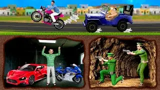 अंडरग्राउंड गाड़ी कार बाइक चोर | Underground Car Bike Chor | Hindi Comedy | Desi Comedy video